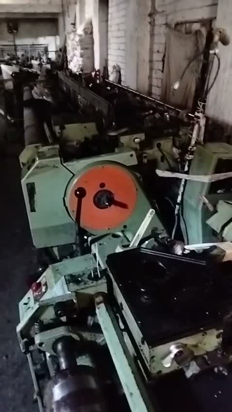 Sulzer projectile loom drive wheel and cam box detail